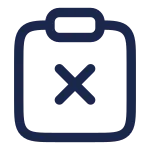 Clipboard Remove SVG Icon